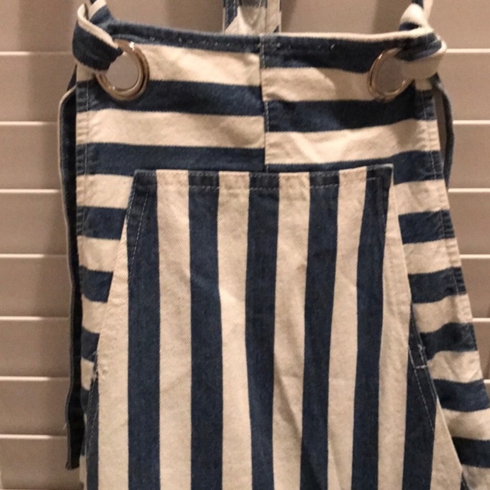 Striped denim overalls - Picture 5 of 7